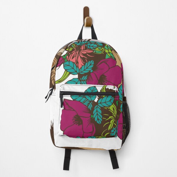 Item preview, Ferocious and floral wolf illustration designed and sold by SkyzCreative.