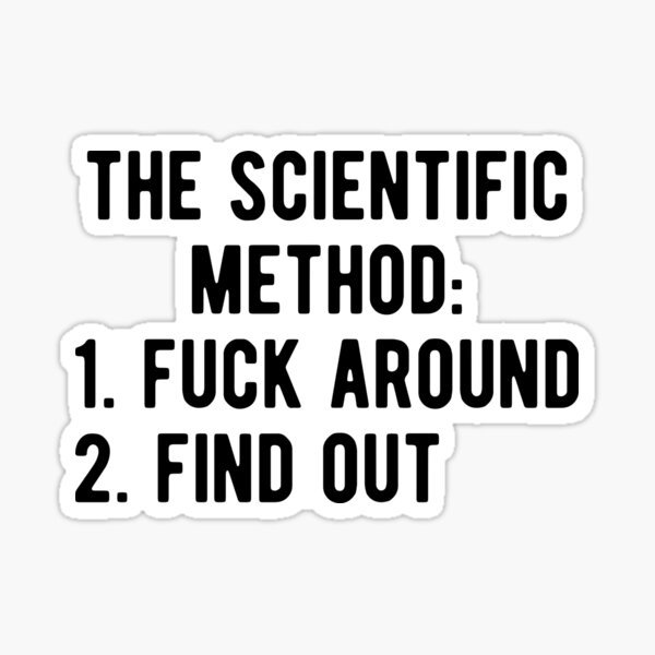 Aperçu de l'œuvre La méthode scientifique scientifique drôle Geek Science créée et vendue par mographicdesign.