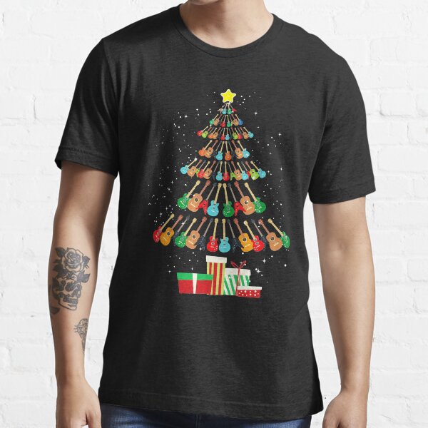 guitar christmas tree t shirt