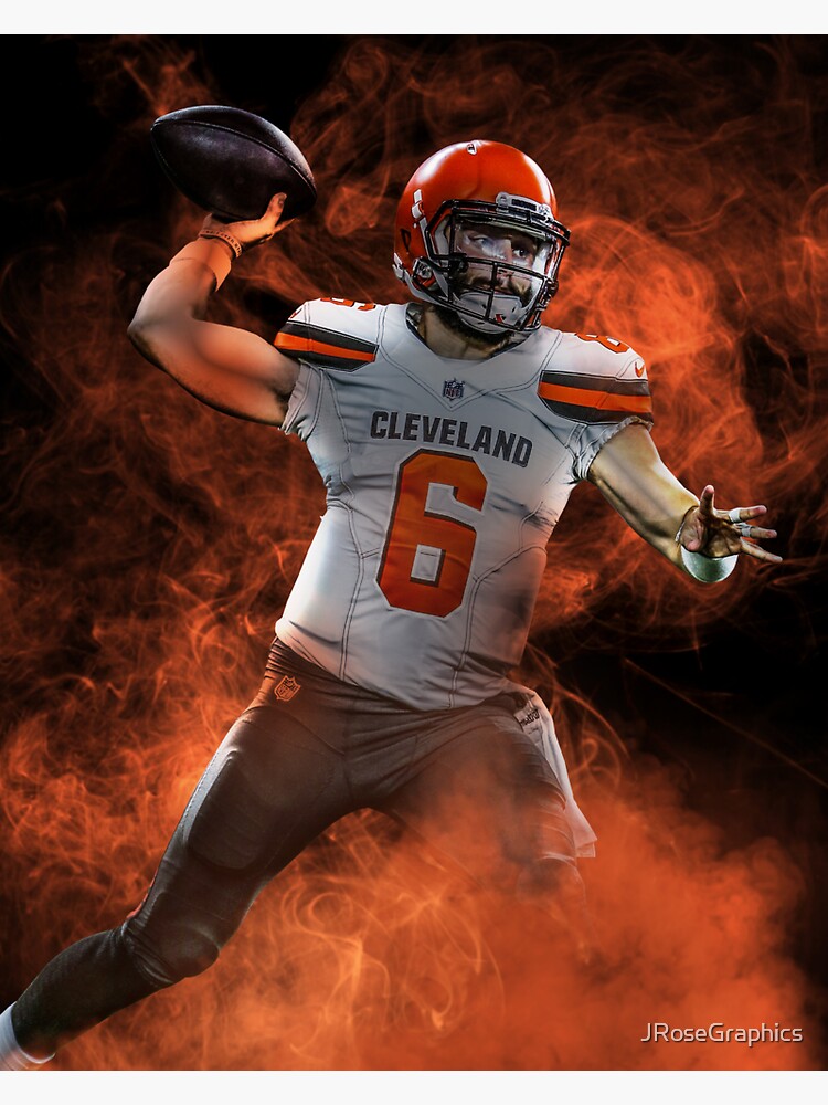 "Baker M Cleveland Sports Art " Sticker for Sale by JRoseGraphics