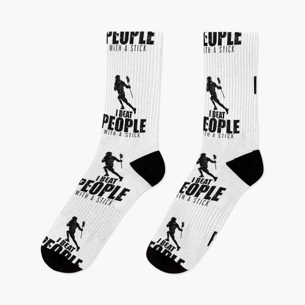 Item preview, I Beat People With a Stick Lacrosse LAX Player designed and sold by perfectpresents.