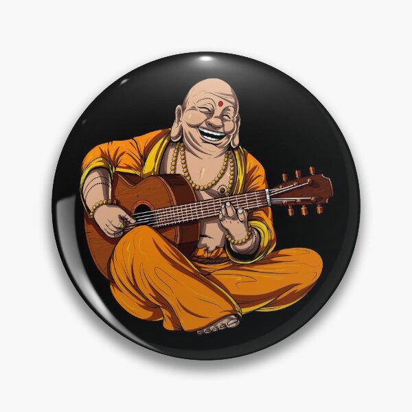 Item preview, Buddha Playing Guitar designed and sold by underheaven.