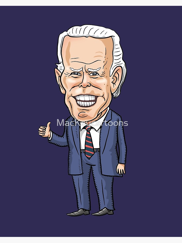 Joe Biden Cartoon Toilet Paper Art Board Print for Sale by carolina1