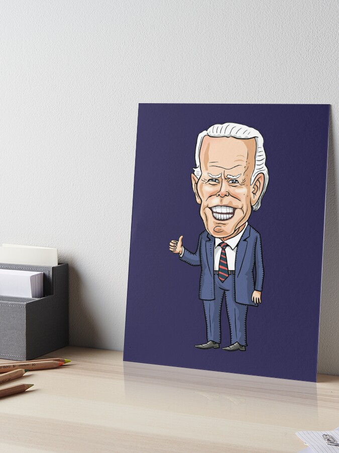 Joe Biden Cartoon Toilet Paper Art Board Print for Sale by carolina1