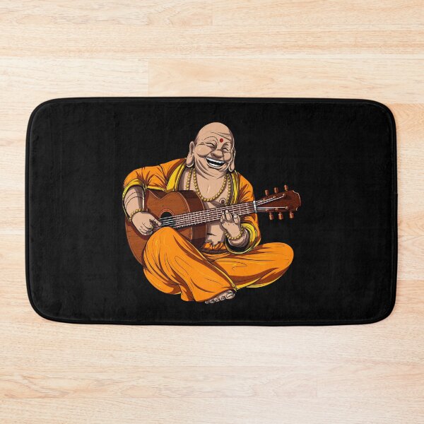 Item preview, Buddha Playing Guitar designed and sold by underheaven.