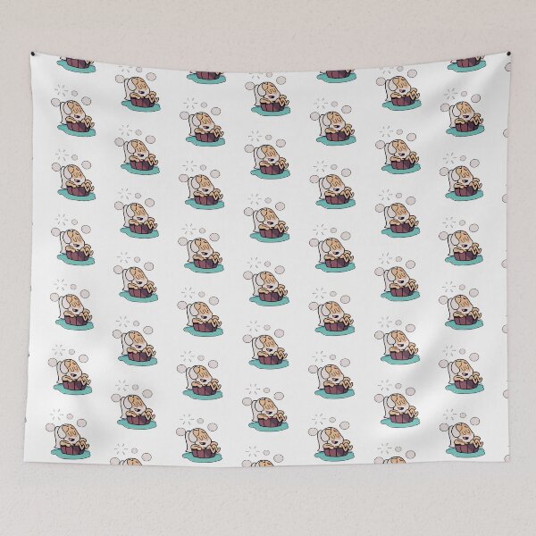 Item preview, Cute Geralt taking a bath designed and sold by Nargacute.