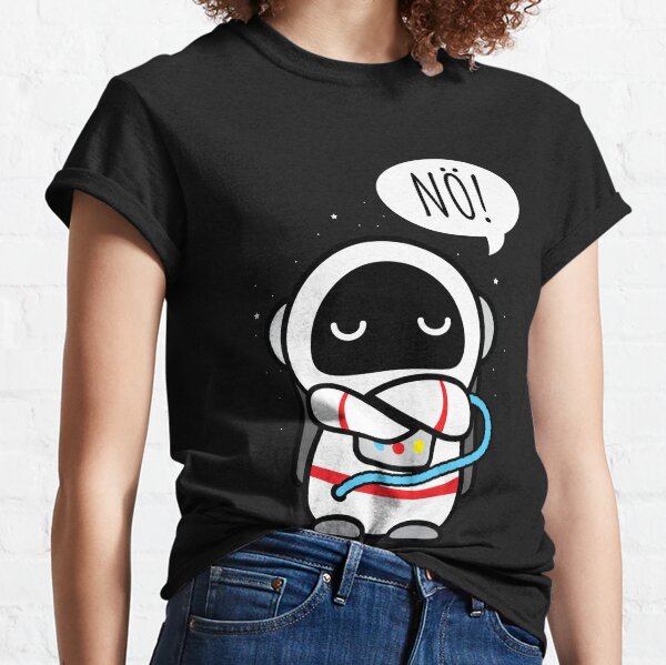 Witziger Comic Astronaut sagt nein nö Classic T-Shirt