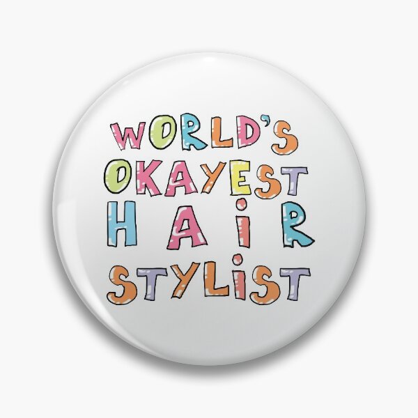 Item preview, World's Okayest Hair Stylist Gift Idea designed and sold by betternotes.