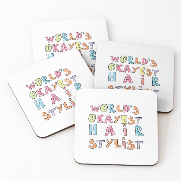Item preview, World's Okayest Hair Stylist Gift Idea designed and sold by betternotes.