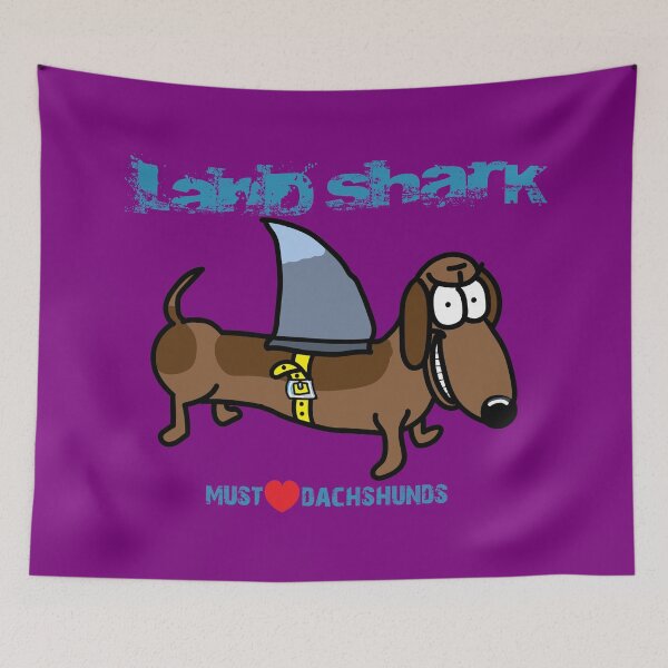 Item preview, Land Shark Dachshunds  designed and sold by Warrior Veteran Clothing.