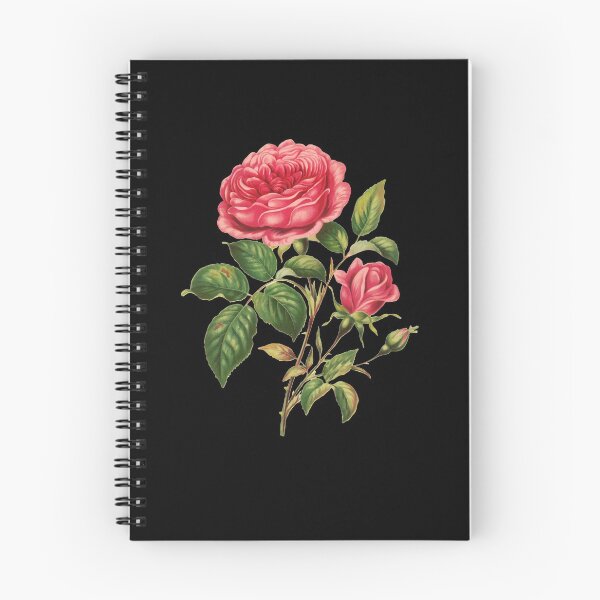 Item preview, Pink rose - botanical  - vintage  designed and sold by domdjs4239.