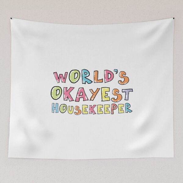 Item preview, World's Okayest Housekeeper Gift Idea designed and sold by betternotes.
