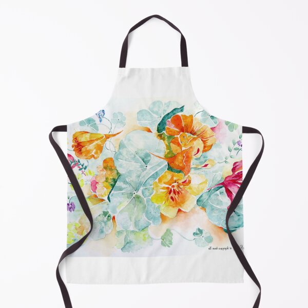 Item preview, Nasturtiums in bright colours designed and sold by Gea Austen.