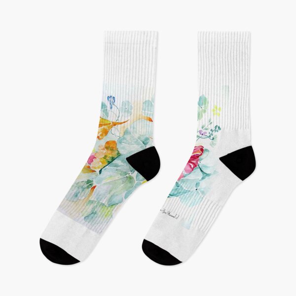 Item preview, Nasturtiums in bright colours designed and sold by Gea Austen.