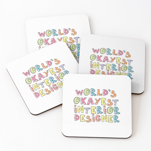 Item preview, World's Okayest Interior Designer Gift Idea designed and sold by betternotes.