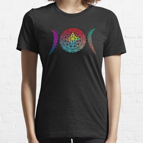 Goddess Symbol with a protection Witch’s Knot, Magick Wiccan Essential T-Shirt