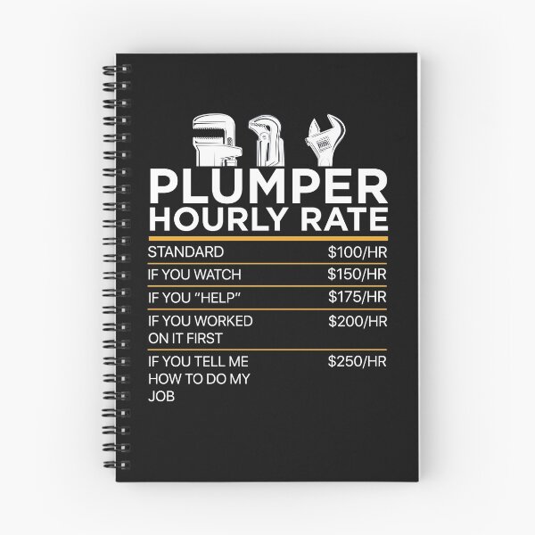 Item preview, PLUMBER funny hourly rate designed and sold by Gloria312.