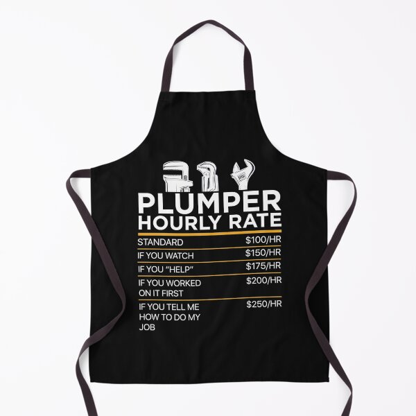 Item preview, PLUMBER funny hourly rate designed and sold by Gloria312.