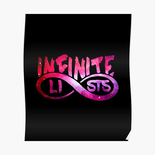 Infinite Lists Logo Youtube Vlogger Posters | Redbubble