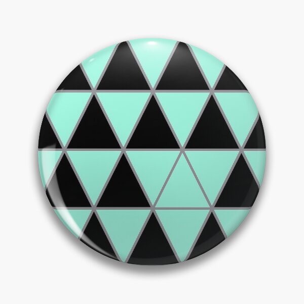 Aperçu de l'œuvre Motif triangle géométrique noir, aqua pastel et gris créée et vendue par BaronessDesign.