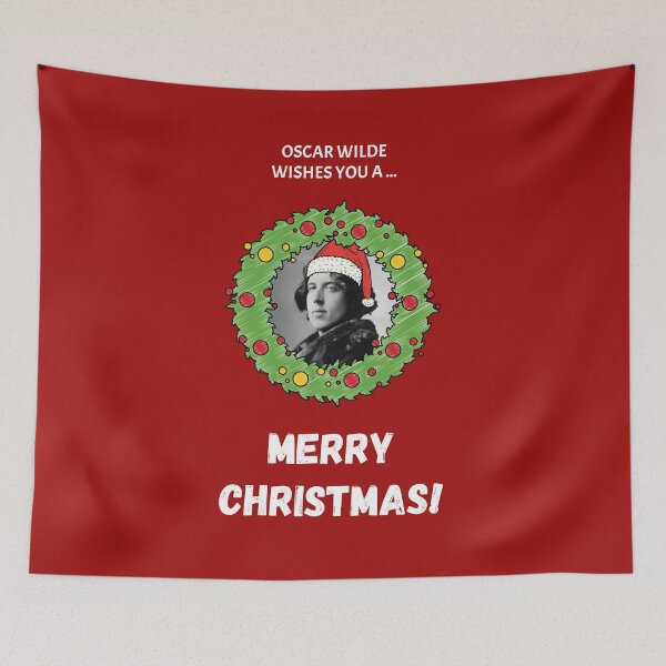 Item preview, Oscar Wilde Wishes You a Merry Christmas! designed and sold by Jordbord.