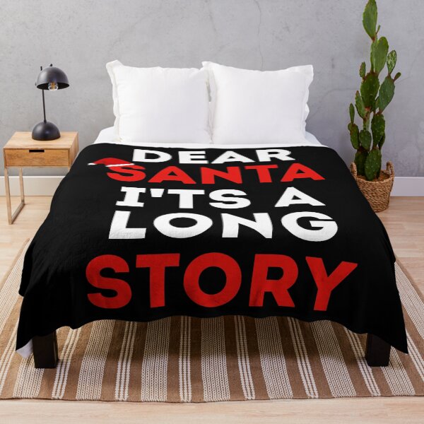 Item preview, Funny Christmas Dear Santa It's A Long Story Xmas designed and sold by mographicdesign.