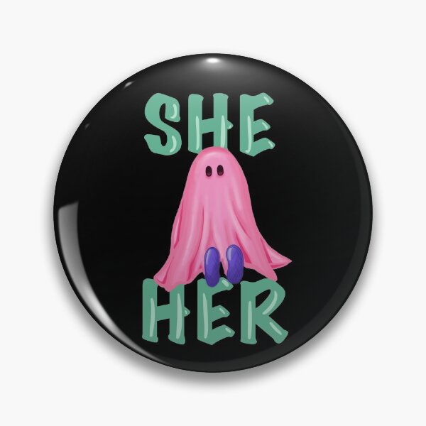 Item preview, She/her ghost designed and sold by Queer-enby-shit.
