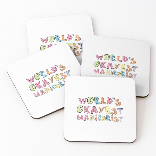 Item preview, World's Okayest Manicurist Gift Idea designed and sold by betternotes.