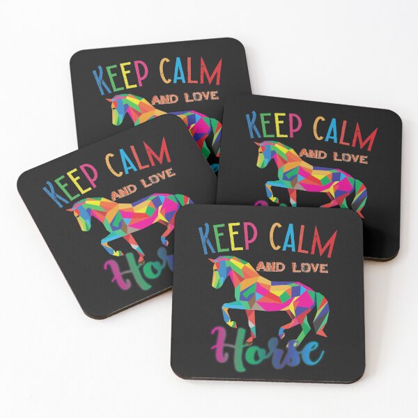Item preview, keep calm and love horse colorful designed and sold by Gloria312.