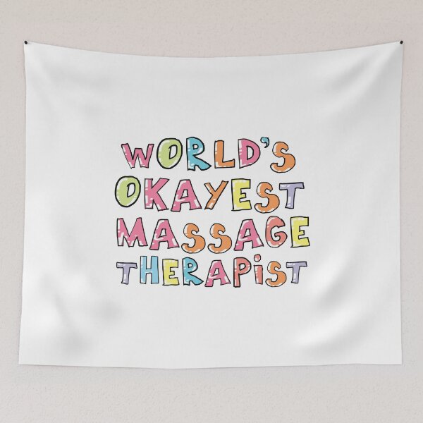Item preview, World's Okayest Massage Therapist Gift Idea designed and sold by betternotes.