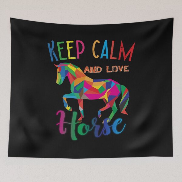 Item preview, keep calm and love horse colorful designed and sold by Gloria312.
