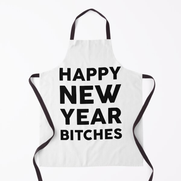 Item preview, Happy New Year Bitches Happy New Year Funny Text Gift designed and sold by GoldenDov.