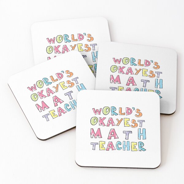 Item preview, World's Okayest Math Teacher Gift Idea designed and sold by betternotes.