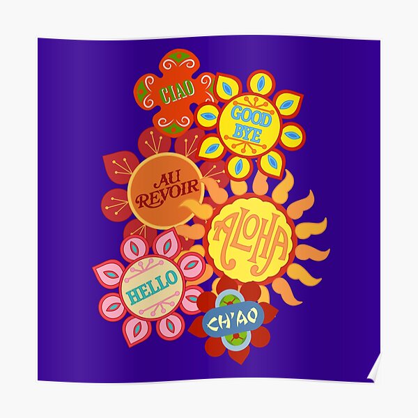 It's a Small World Flowers (original) Poster