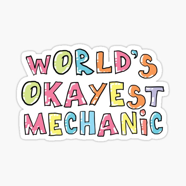 Item preview, World's Okayest Mechanic Gift Idea designed and sold by betternotes.