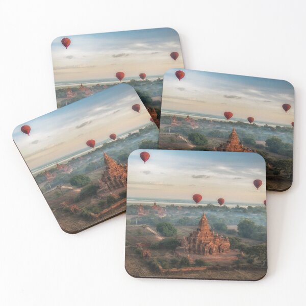 Item preview, hot air balloons at dawn in bagan designed and sold by davidgan8621.
