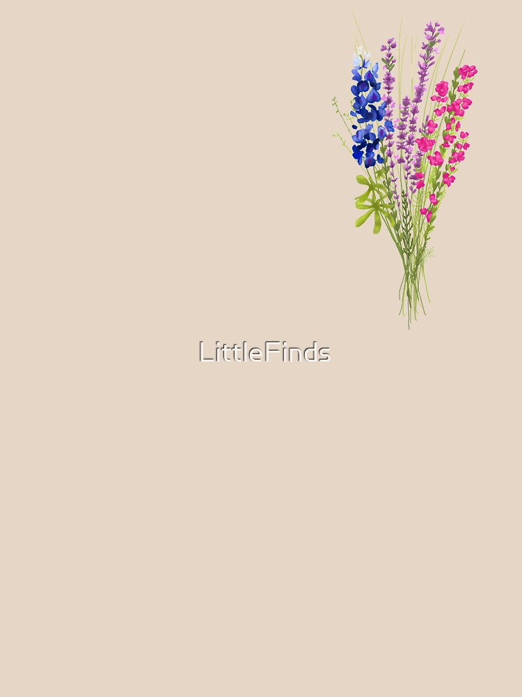 subtle bi pride flowers by LittleFinds