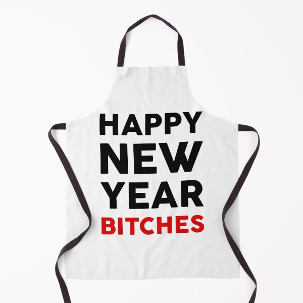 Item preview, Happy New Year Bitches Happy New Year Funny Text Gift designed and sold by GoldenDov.