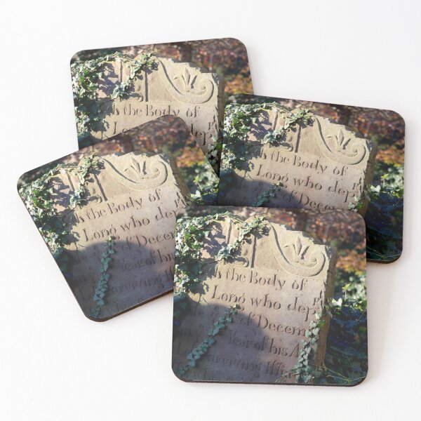 Item preview, 17th century gravestone in autumn light designed and sold by chihuahuashower.