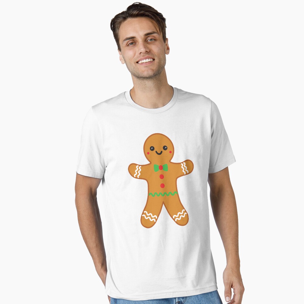 Kawaii Cute Christmas Gingerbread Man Poster