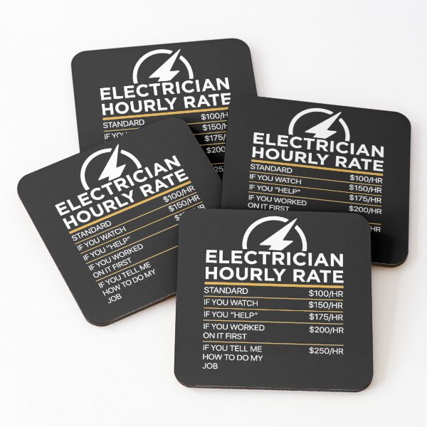 Item preview, Electrician funny hourly rate designed and sold by Gloria312.