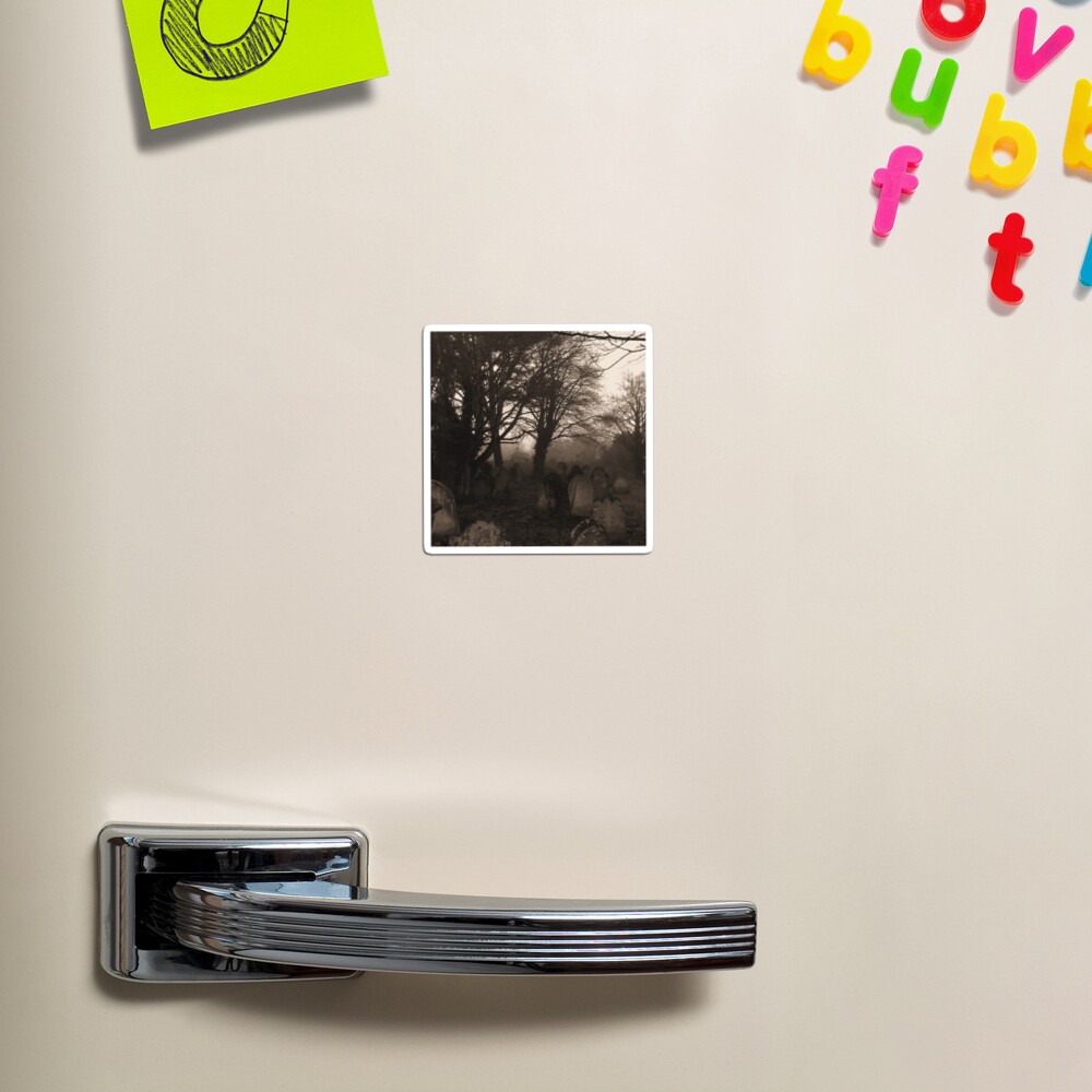 Sepia graveyard Magnet
