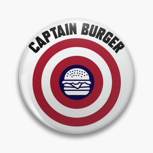 Item preview, Captain Burger logo + text designed and sold by Dkrode.