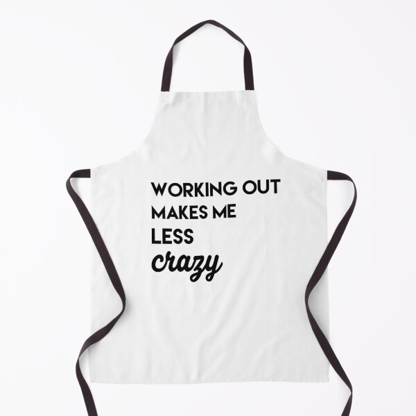 Item preview, Funny Gym Gift, Working Out Makes Me Less Crazy designed and sold by Danny Slebodnick.