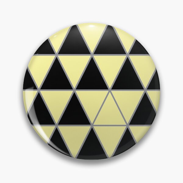 Aperçu de l'œuvre Motif de triangle géométrique noir, jaune pastel et gris créée et vendue par BaronessDesign.