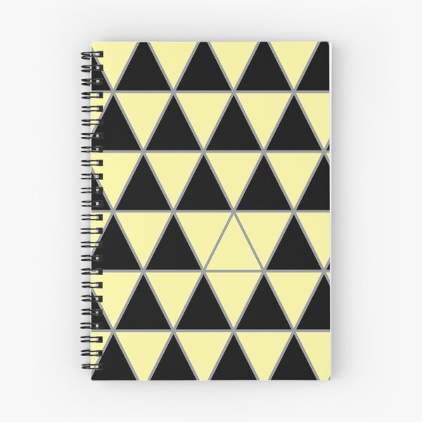 Item preview, Patrón de triángulo geométrico negro, amarillo pastel y gris designed and sold by BaronessDesign.