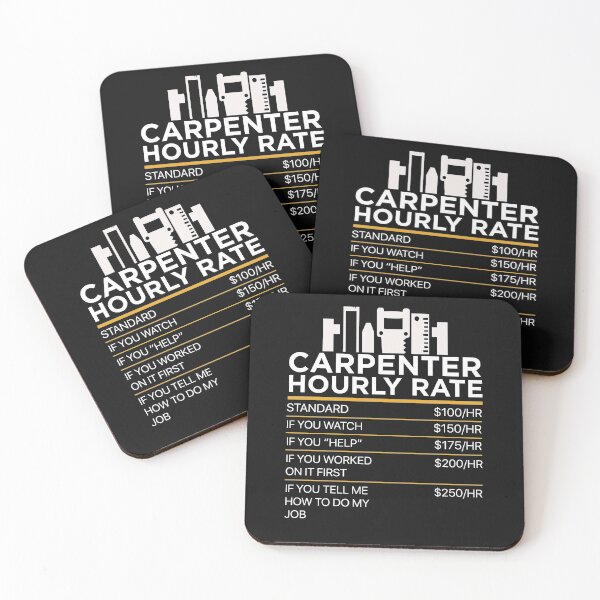 Item preview, Carpenter funny hourly rate designed and sold by Gloria312.
