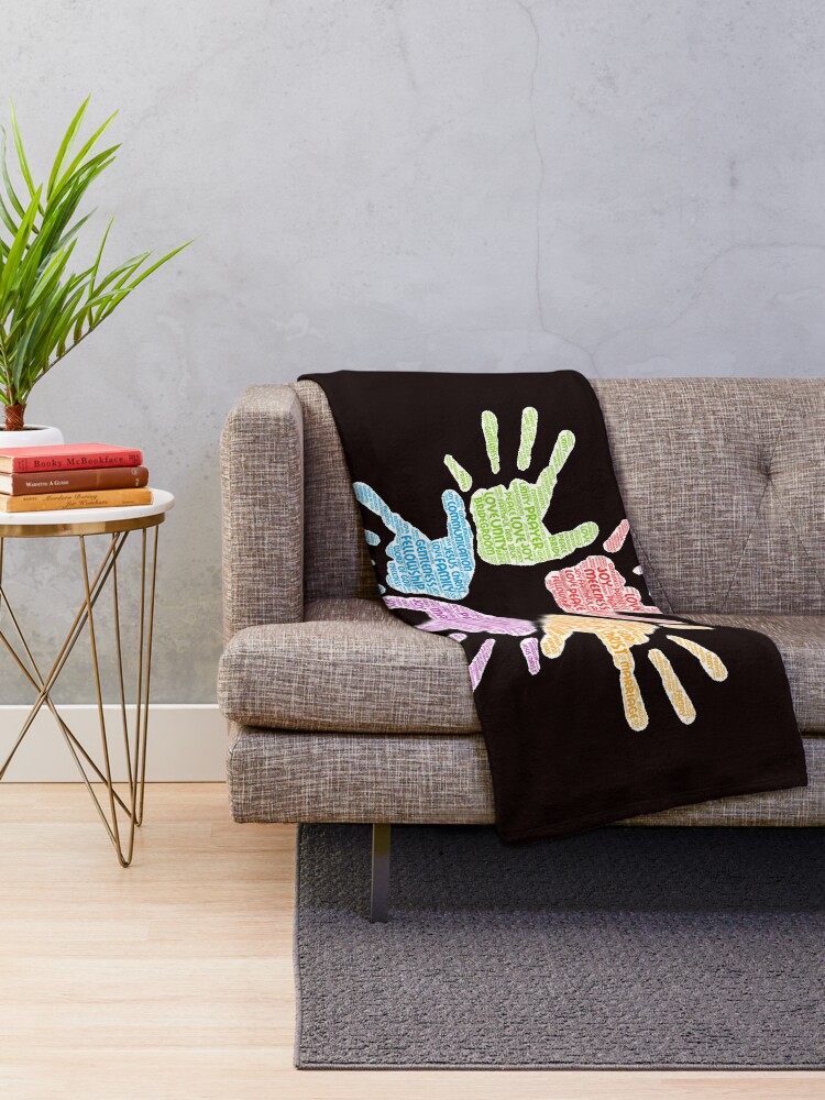 Alternate view of Marriage Registry Throw Blanket