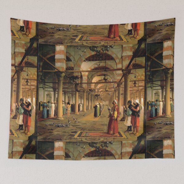 Item preview, A powerful man in the temple vintage art - Jean-Léon Gérôme designed and sold by Vintage Designs +.