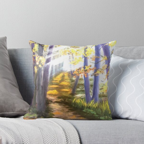 Item preview, Woods with sun filtering through designed and sold by SueHodgson.